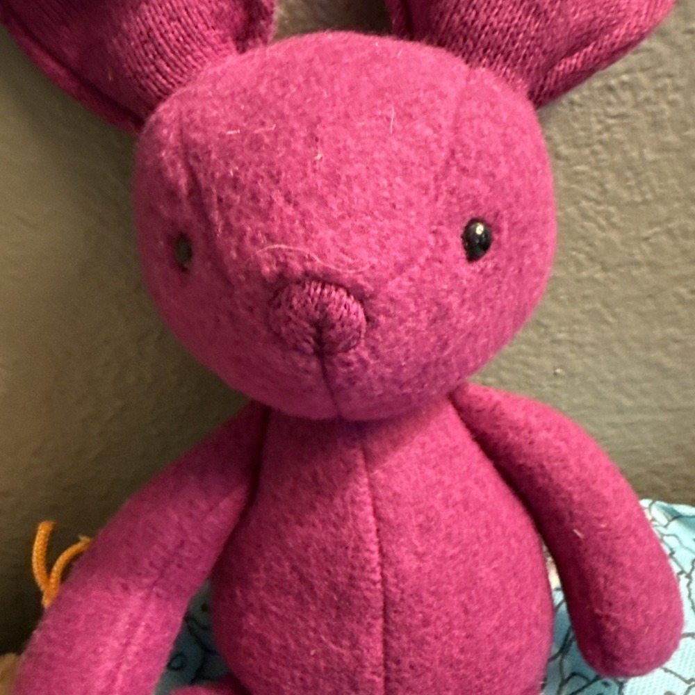 Jellycat Purple Vivi Bunny Plush - Rare & Retired Collection with Jellycat bag - Picture 3 of 13